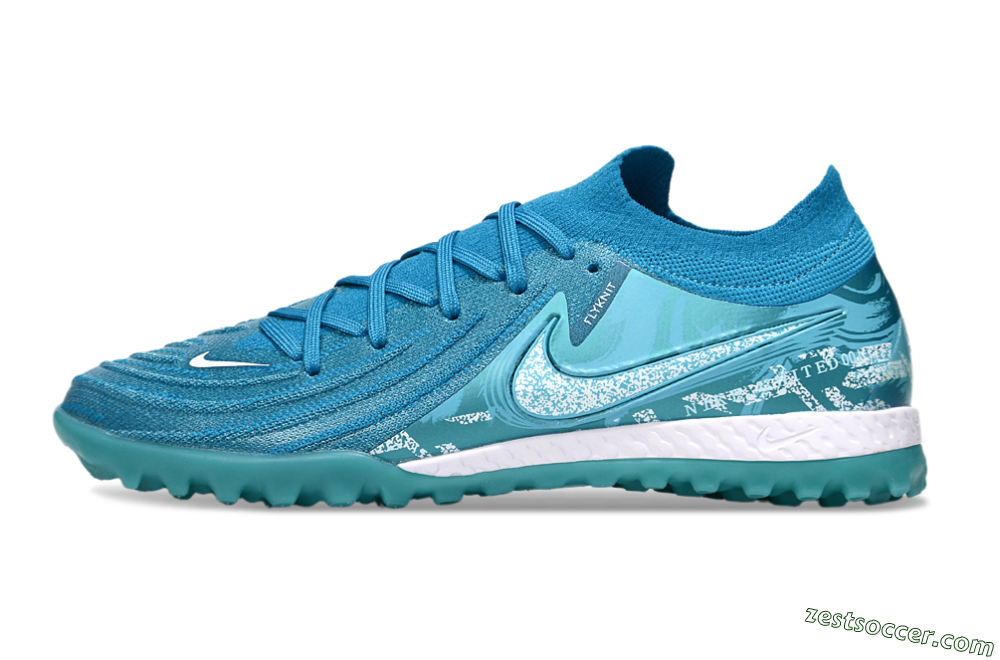 Nike Phantom GX 2 Elite TF Low-Tops Soccer Shoes - Blue/White 2