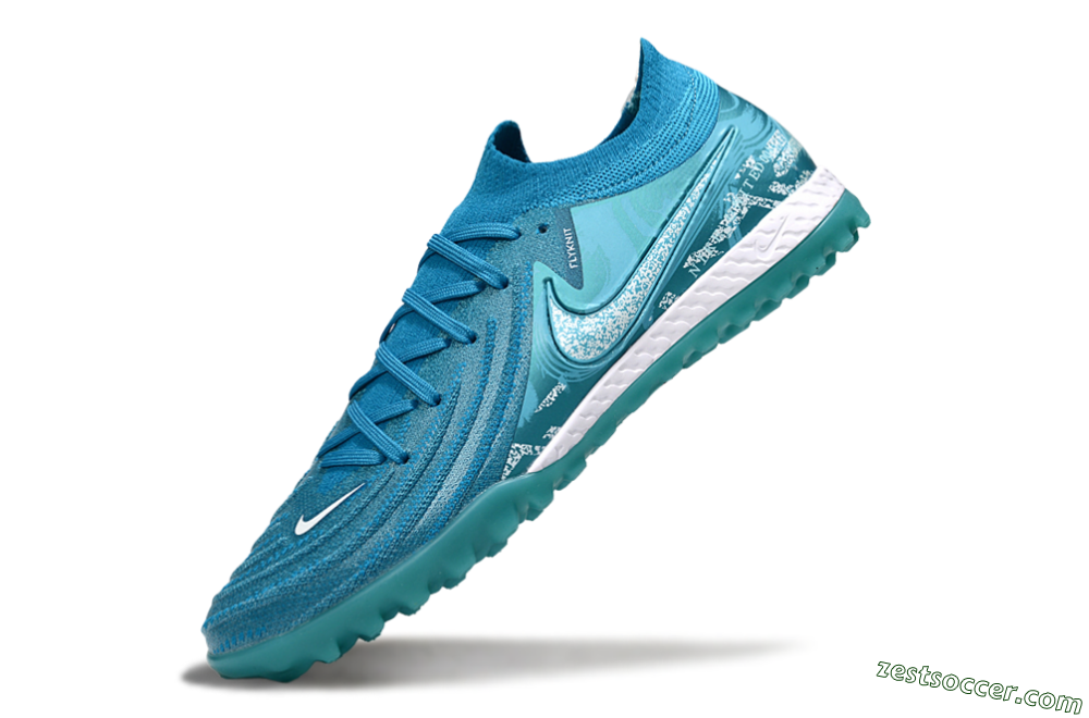 Nike Phantom GX 2 Elite TF Low-Tops Soccer Shoes - Blue/White 5