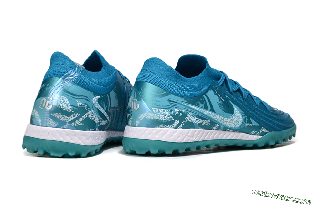 Nike Phantom GX 2 Elite TF Low-Tops Soccer Shoes - Blue/White 6