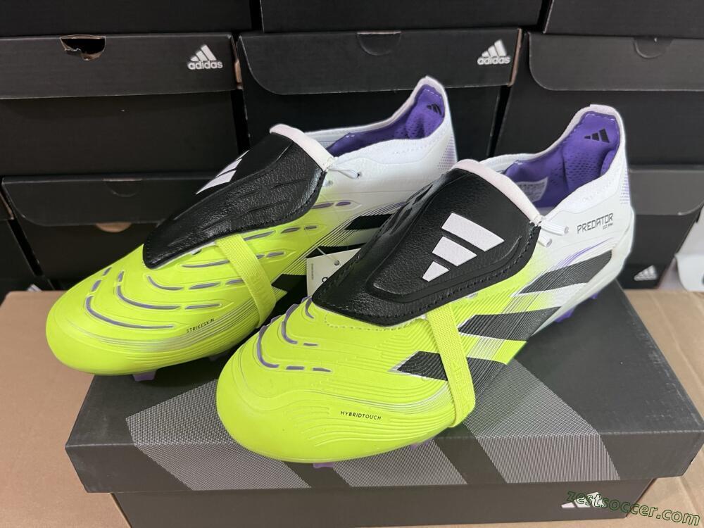 Adidas Predator 25 Elite Foldover Tongue FG Low-Tops Soccer Cleats - Yellow/Black