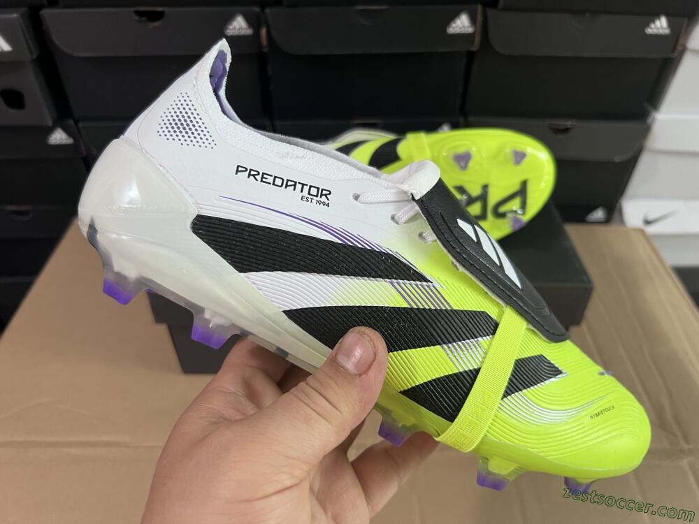 Adidas Predator 25 Elite Foldover Tongue FG Low-Tops Soccer Cleats - Yellow/Black