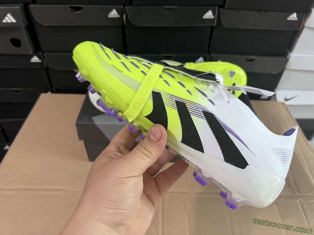 Adidas Predator 25 Elite Foldover Tongue FG Low-Tops Soccer Cleats - Yellow/Black