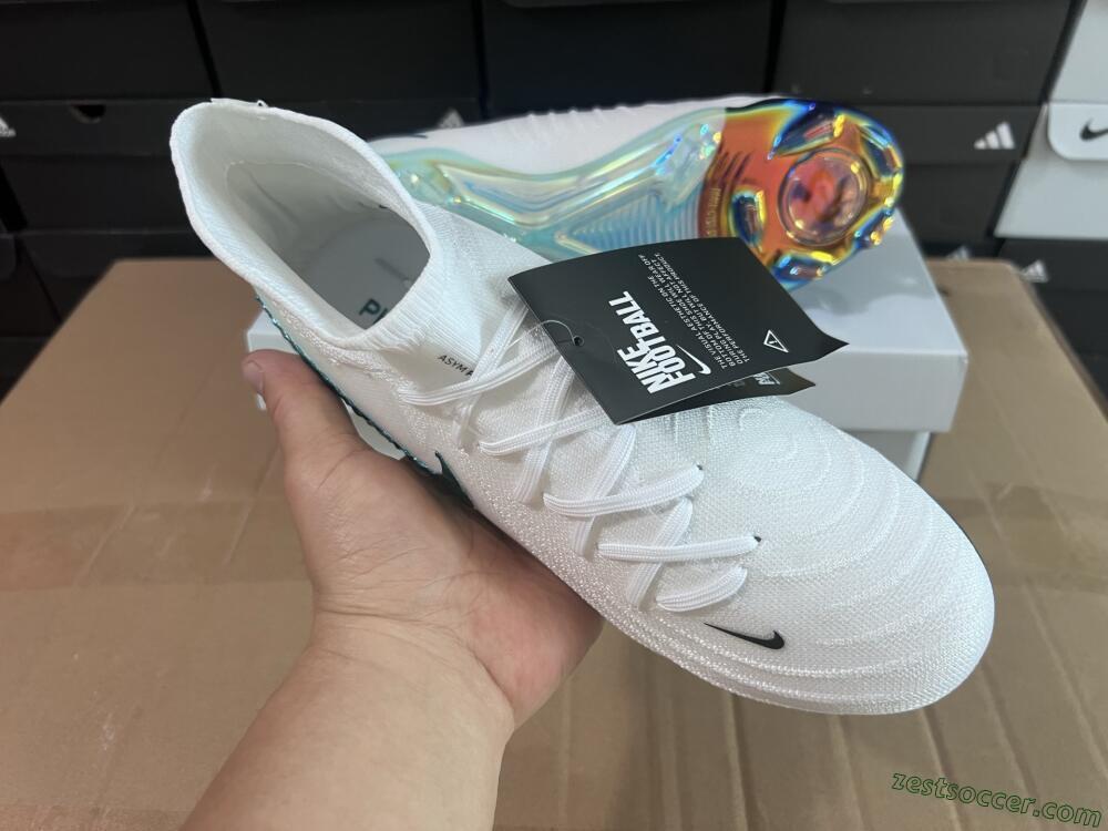 Nike Phantom Luna Elite NU FG Low-Tops Soccer Cleats - White/Black/Jade