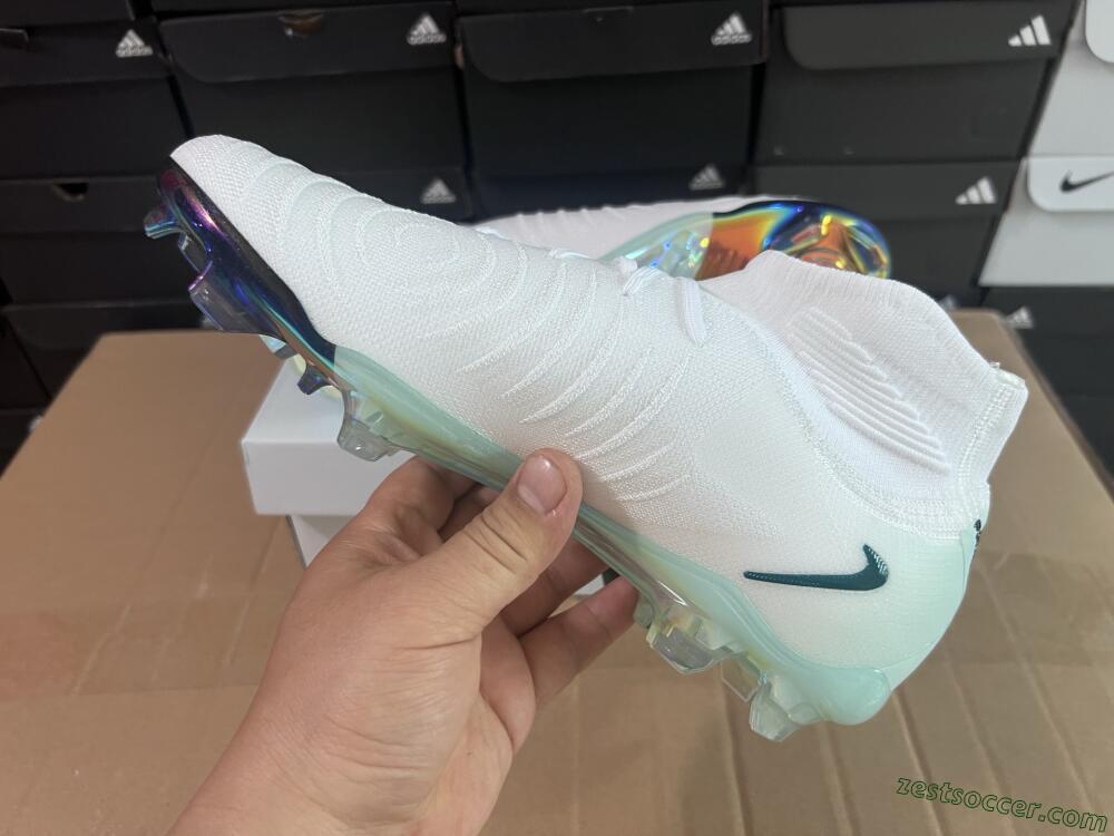 Nike Phantom Luna Elite NU FG Low-Tops Soccer Cleats - White/Black/Jade