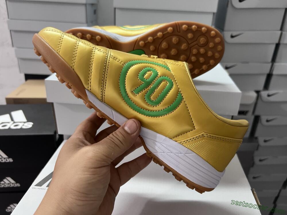 Nike Total 90 II TF Low-Tops Soccer Shoes - Gold/Yellow/White