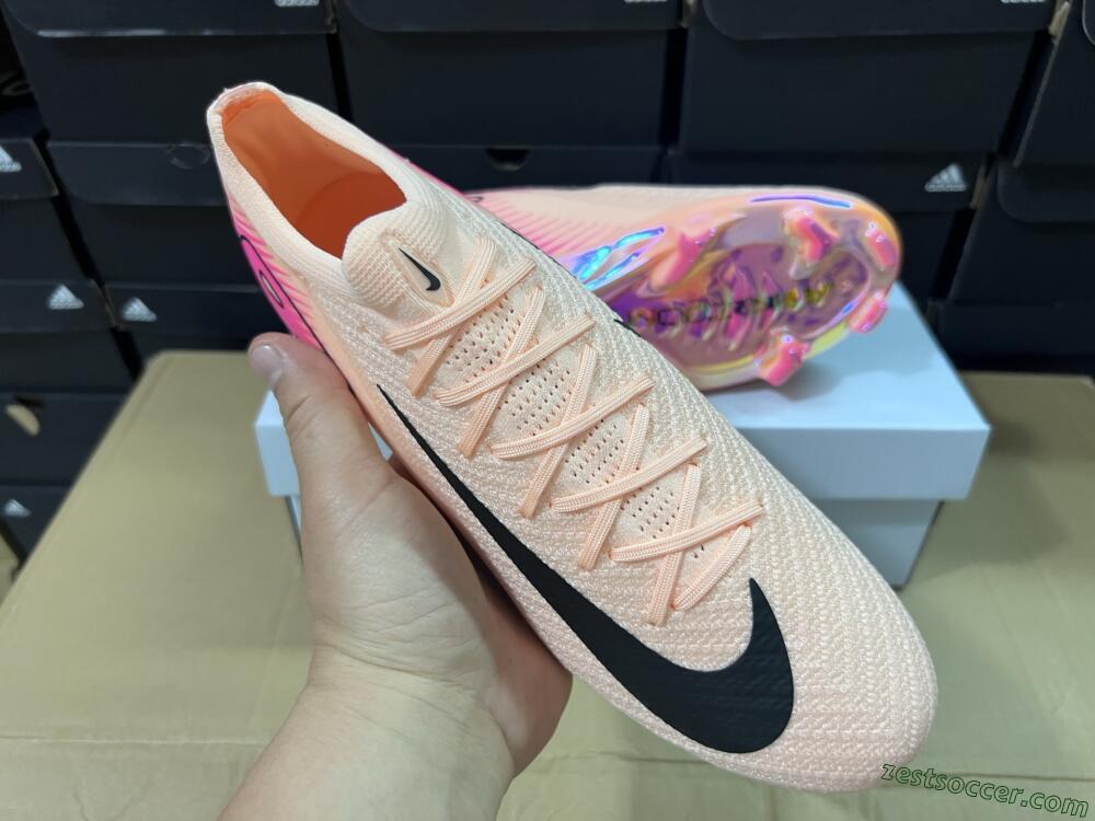Nike Air Zoom Mercurial Vapor 16 Elite FG Low-Tops Soccer Cleats - Pink/Black/Gold