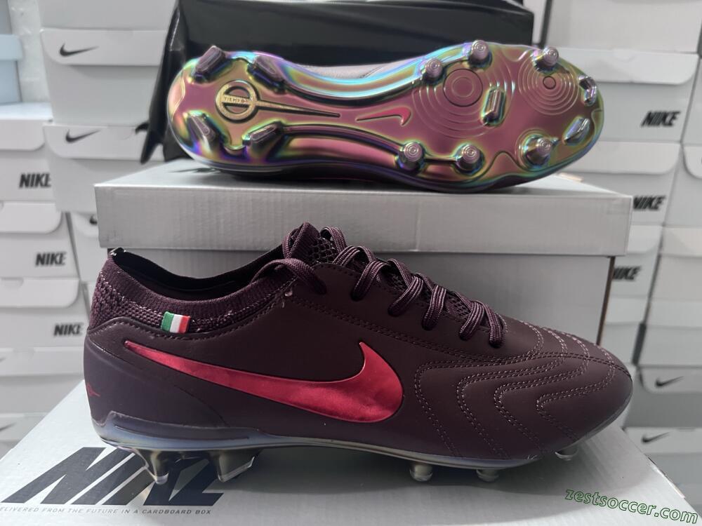 Nike Tiempo Legend 10 Elite FG Low-Tops Soccer Cleats - Red/Gold