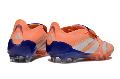 Adidas Predator Elite 25 Foldover Tongue FG Low-Tops Soccer Cleats - Orange/Purple/Blue