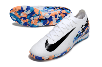 Nike Air Zoom Mercurial Vapor 16 Elite TF Low-Tops Soccer Shoes - White/Black/Orange