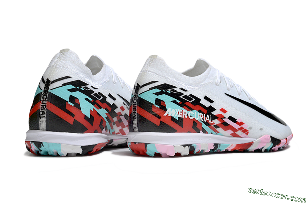 Nike Air Zoom Mercurial Vapor 16 Elite TF Low-Tops Soccer Shoes - White/Black/Red 6