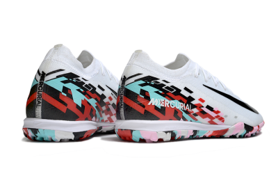 Nike Air Zoom Mercurial Vapor 16 Elite TF Low-Tops Soccer Shoes - White/Black/Red