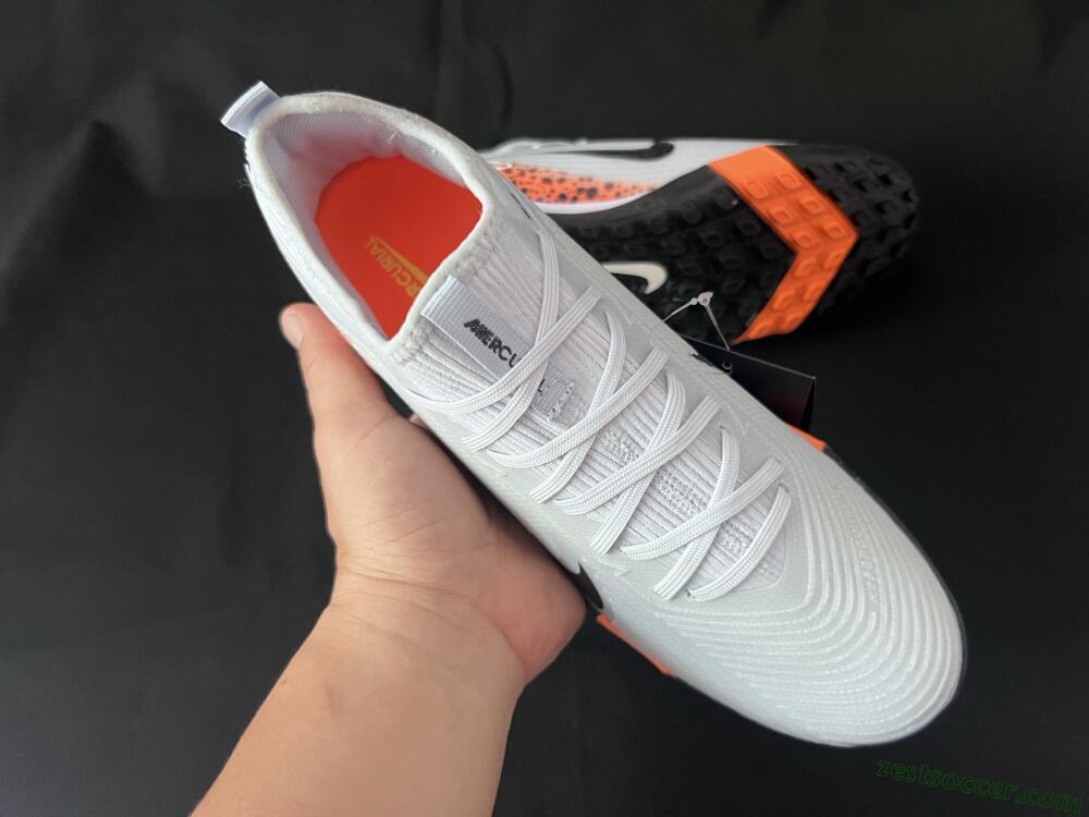 Nike Air Zoom Mercurial Vapor 16 Pro TF Low-Tops Soccer Shoes - Grey/Black/Leopard