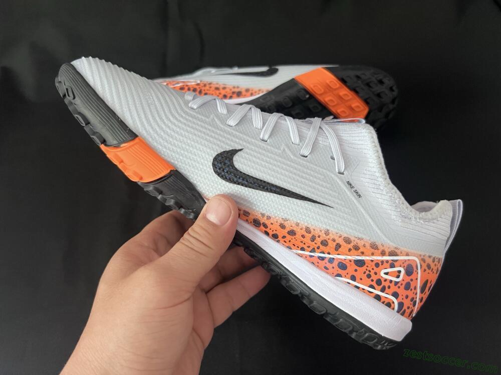 Nike Air Zoom Mercurial Vapor 16 Pro TF Low-Tops Soccer Shoes - Grey/Black/Leopard