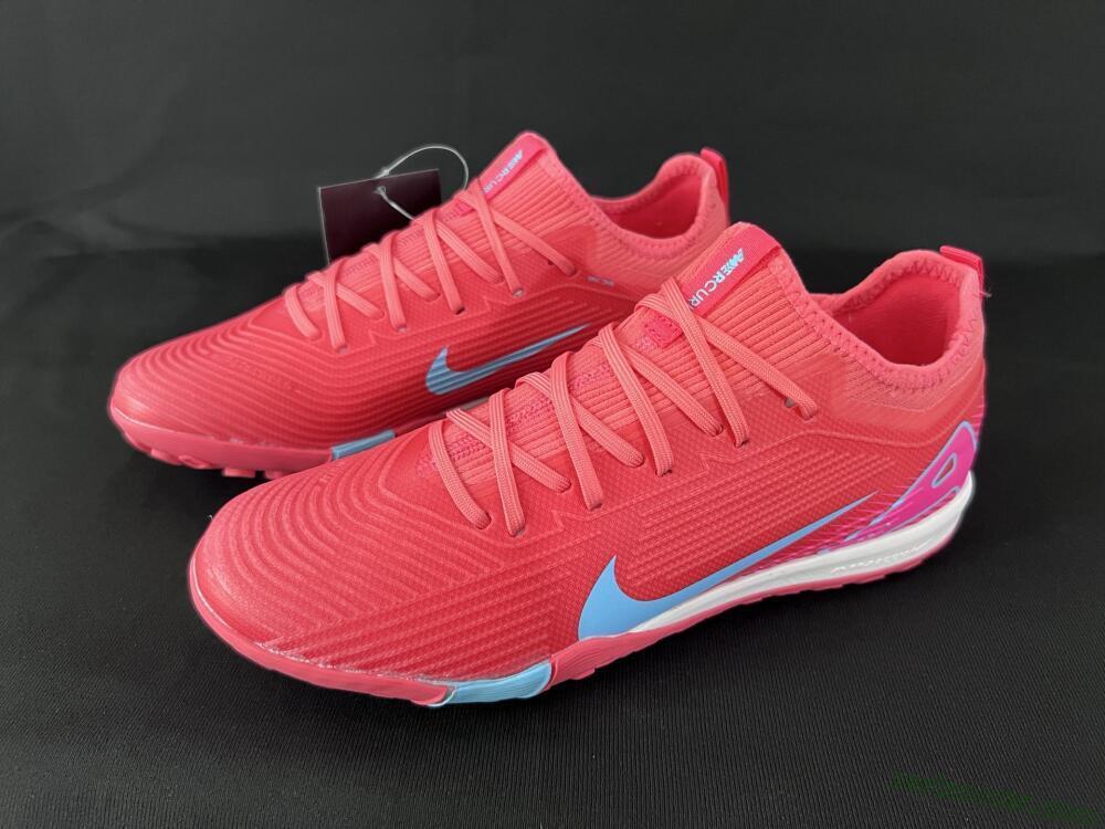 Nike Air Zoom Mercurial Vapor 16 Pro TF Low-Tops Soccer Shoes - Red/Jade/Pink