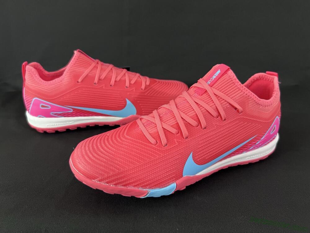 Nike Air Zoom Mercurial Vapor 16 Pro TF Low-Tops Soccer Shoes - Red/Jade/Pink