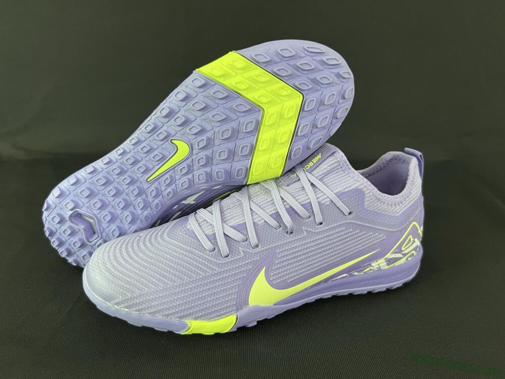 Nike Air Zoom Mercurial Vapor 16 Pro TF Low-Tops Soccer Shoes - Purple/Yellow/White