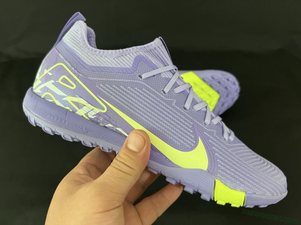 Nike Air Zoom Mercurial Vapor 16 Pro TF Low-Tops Soccer Shoes - Purple/Yellow/White