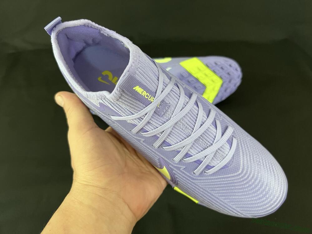 Nike Air Zoom Mercurial Vapor 16 Pro TF Low-Tops Soccer Shoes - Purple/Yellow/White