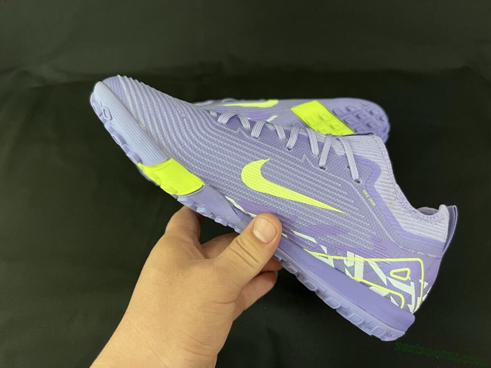 Nike Air Zoom Mercurial Vapor 16 Pro TF Low-Tops Soccer Shoes - Purple/Yellow/White