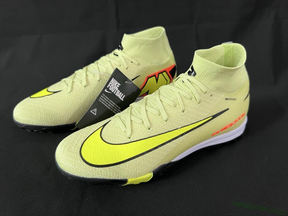 Nike Air Zoom Mercurial Superfly 10 Elite TF High-Tops Soccer Shoes - Brown/Yellow/Black