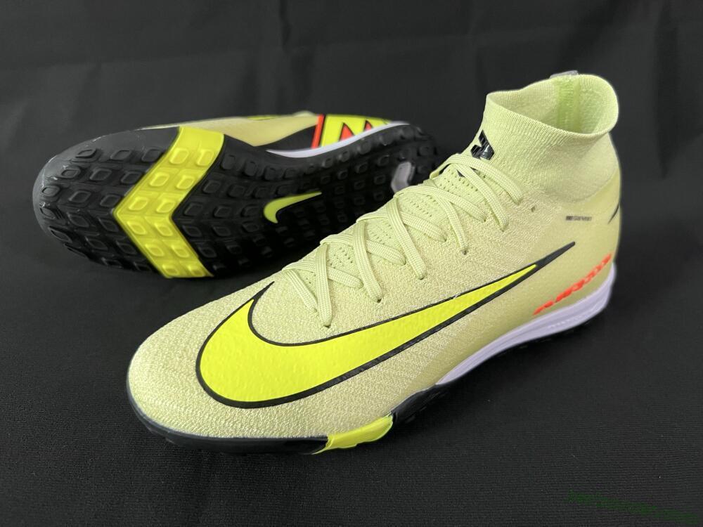 Nike Air Zoom Mercurial Superfly 10 Elite TF High-Tops Soccer Shoes - Brown/Yellow/Black