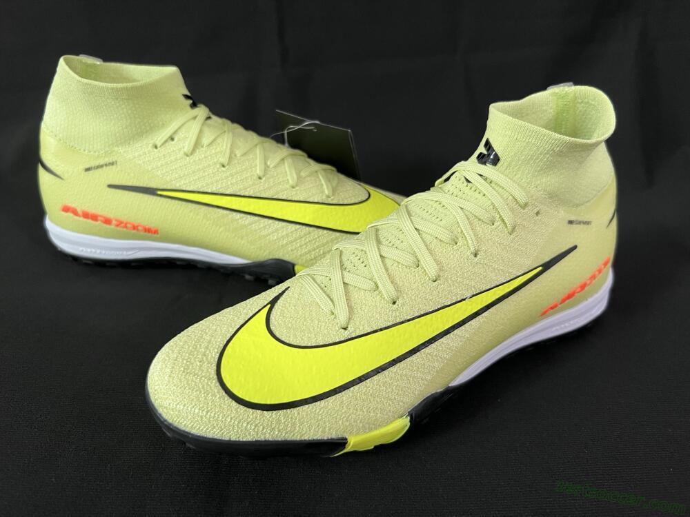 Nike Air Zoom Mercurial Superfly 10 Elite TF High-Tops Soccer Shoes - Brown/Yellow/Black