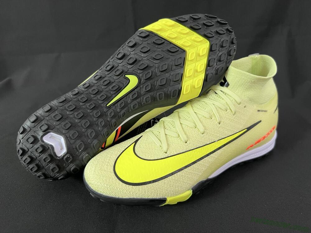 Nike Air Zoom Mercurial Superfly 10 Elite TF High-Tops Soccer Shoes - Brown/Yellow/Black