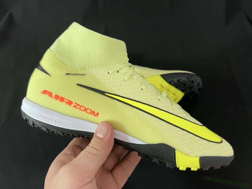 Nike Air Zoom Mercurial Superfly 10 Elite TF High-Tops Soccer Shoes - Brown/Yellow/Black