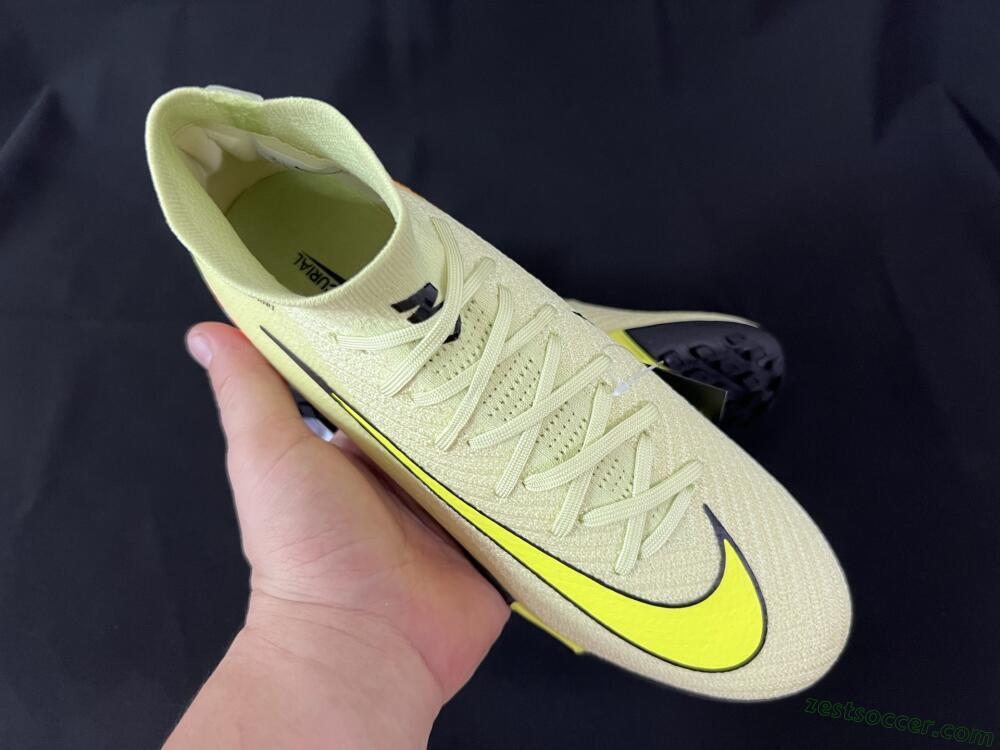 Nike Air Zoom Mercurial Superfly 10 Elite TF High-Tops Soccer Shoes - Brown/Yellow/Black