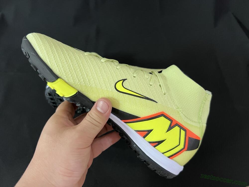 Nike Air Zoom Mercurial Superfly 10 Elite TF High-Tops Soccer Shoes - Brown/Yellow/Black