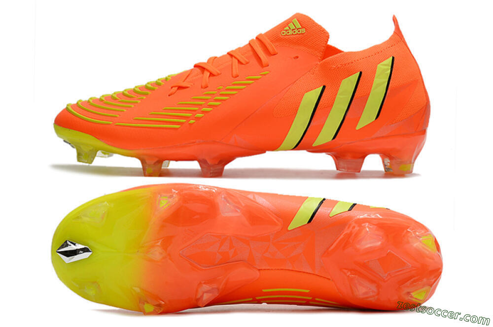 Adidas Predator Edge.1 Low FG Low-Tops Soccer Cleats - Orange/Yellow 1