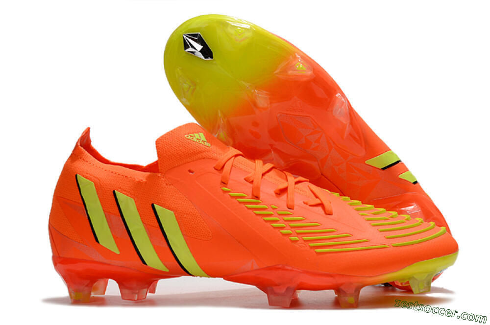 Adidas Predator Edge.1 Low FG Low-Tops Soccer Cleats - Orange/Yellow 0
