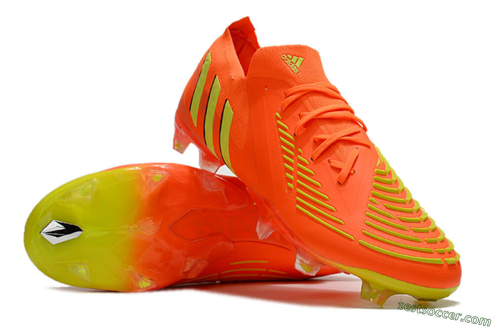 Adidas Predator Edge.1 Low FG Low-Tops Soccer Cleats - Orange/Yellow 3