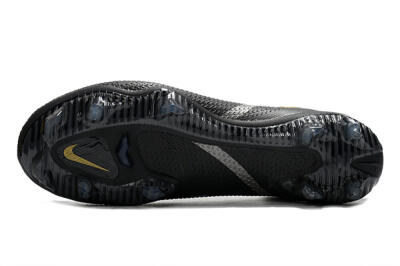 Nike Phantom GT 2 DF FG High-Tops Soccer Cleats - Black/Silver/Gold