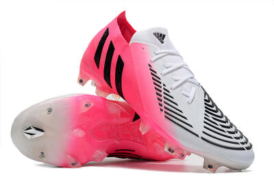 Adidas Predator Edge.1 Low FG Low-Tops Soccer Cleats - White/Pink