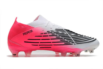 Adidas Predator Edge.1 Low FG Low-Tops Soccer Cleats - White/Pink