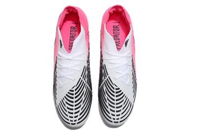 Adidas Predator Edge.1 FG High-Tops Soccer Cleats - White/Pink