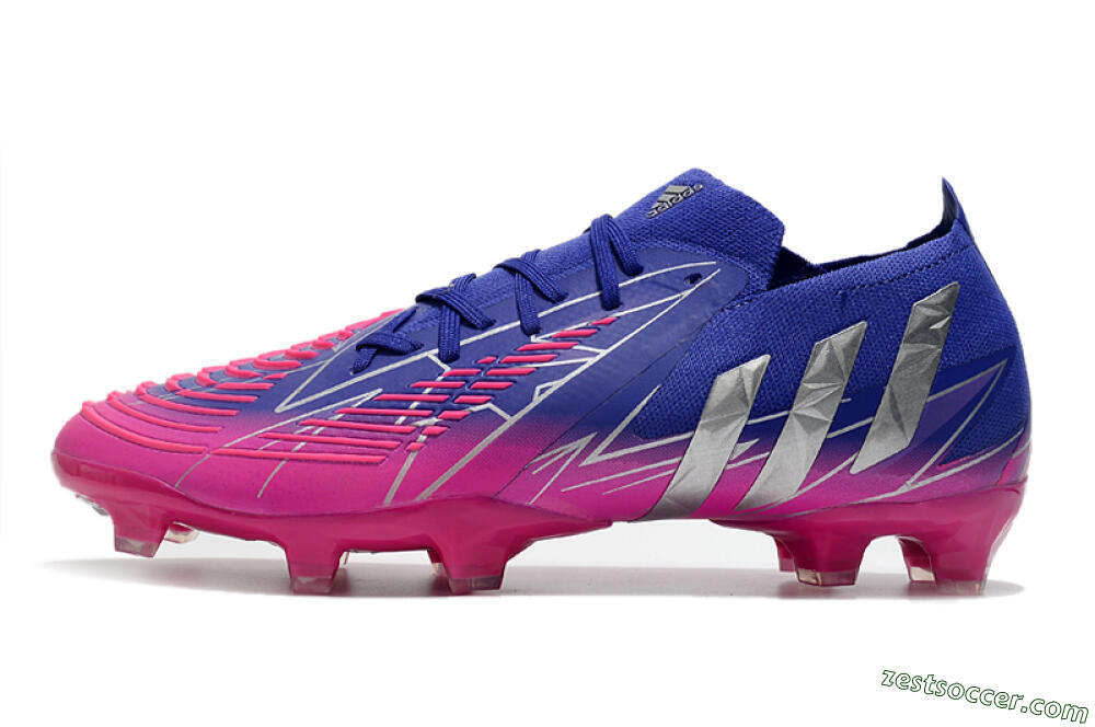 Adidas Predator Edge.1 Low FG Low-Tops Soccer Cleats - Purple/Pink 2