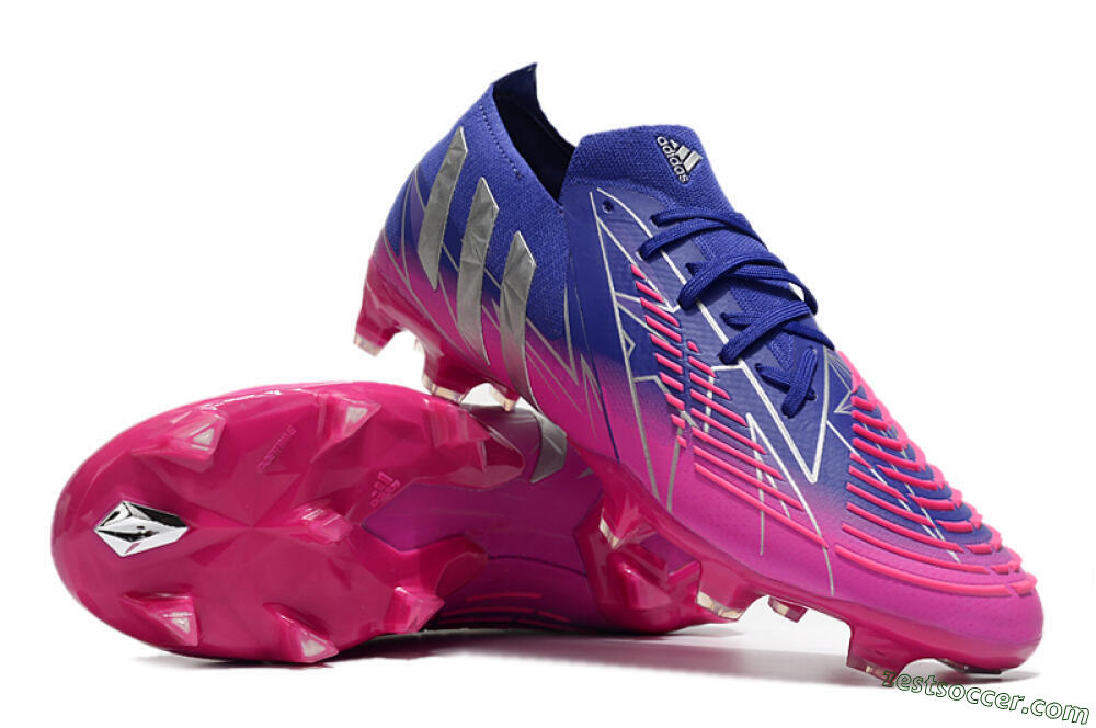 Adidas Predator Edge.1 Low FG Low-Tops Soccer Cleats - Purple/Pink 3