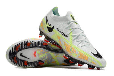 Nike Phantom GT 2 Elite FG Low-Tops Soccer Cleats - White/Green