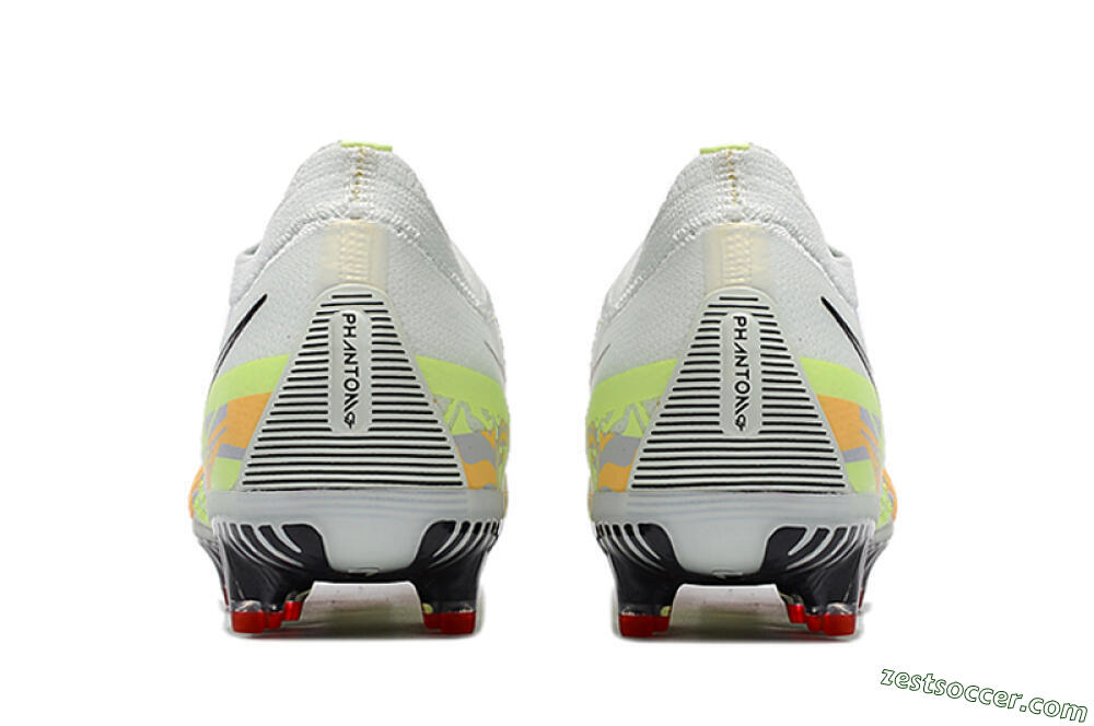 Nike Phantom GT 2 Elite FG Low-Tops Soccer Cleats - White/Green 4