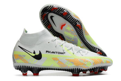 Nike Phantom GT 2 DF Elite FG High-Tops Soccer Cleats - White/Green