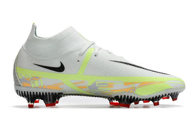 Nike Phantom GT 2 DF Elite FG High-Tops Soccer Cleats - White/Green