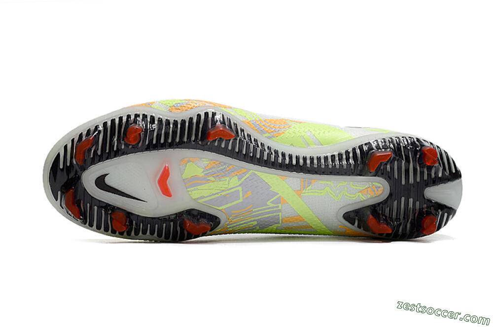 Nike Phantom GT 2 DF Elite FG High-Tops Soccer Cleats - White/Green 7