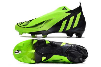 Adidas Predator Edge Geometric+ FG High-Tops Soccer Cleats - Green/Black