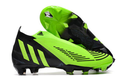 Adidas Predator Edge Geometric+ FG High-Tops Soccer Cleats - Green/Black