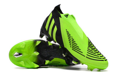 Adidas Predator Edge Geometric+ FG High-Tops Soccer Cleats - Green/Black