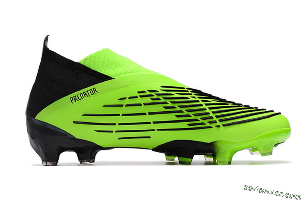 Adidas Predator Edge Geometric+ FG High-Tops Soccer Cleats - Green/Black 4