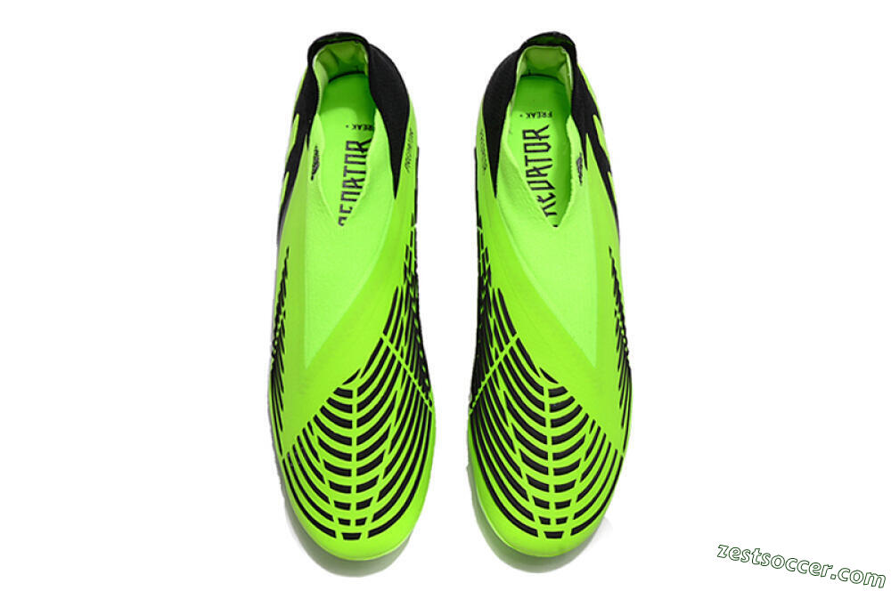 Adidas Predator Edge Geometric+ FG High-Tops Soccer Cleats - Green/Black 5