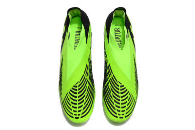 Adidas Predator Edge Geometric+ FG High-Tops Soccer Cleats - Green/Black